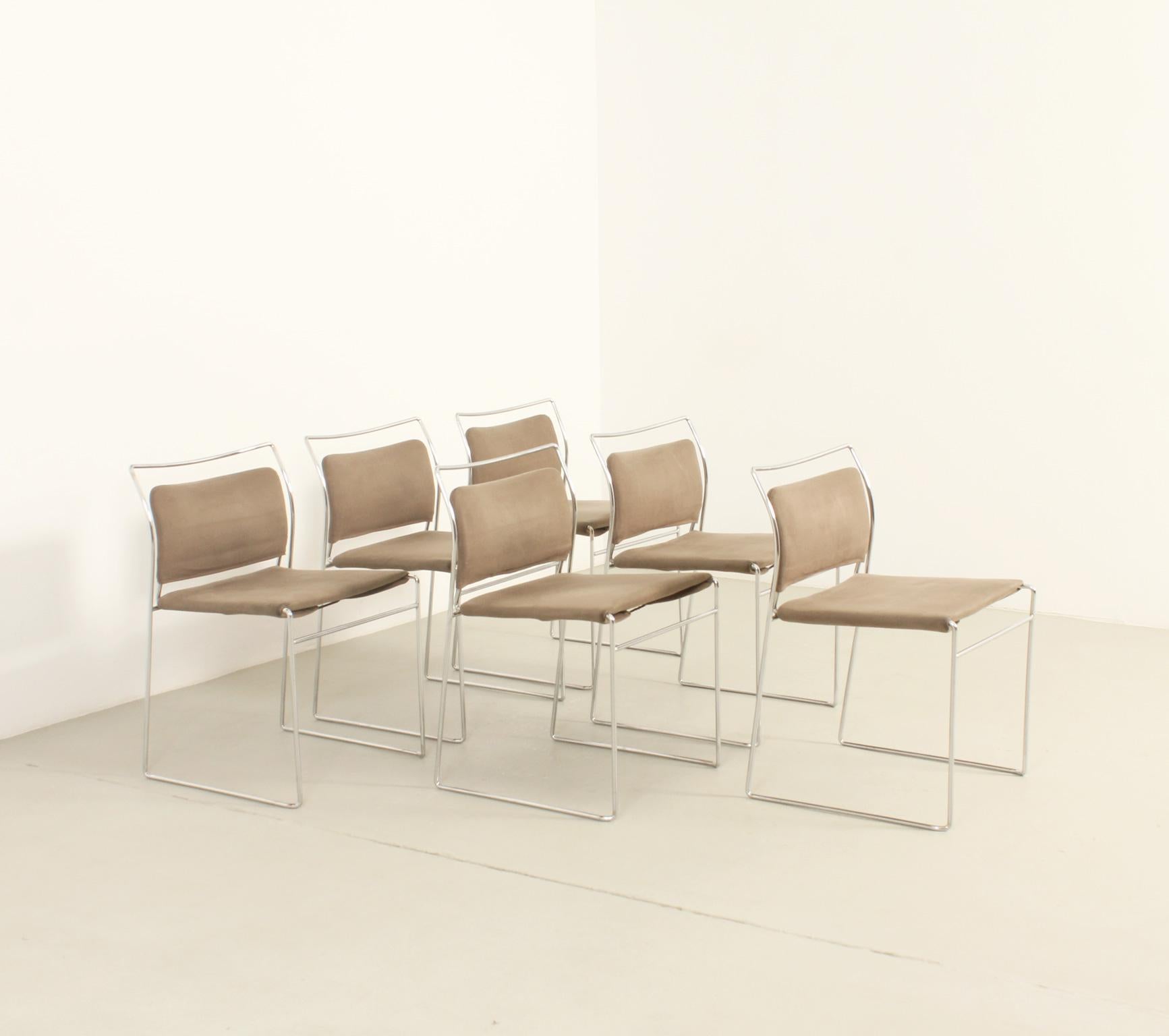 Set of Six Tulu Chairs by Kazuhide Takahama for Simon International, 1967 For Sale 5