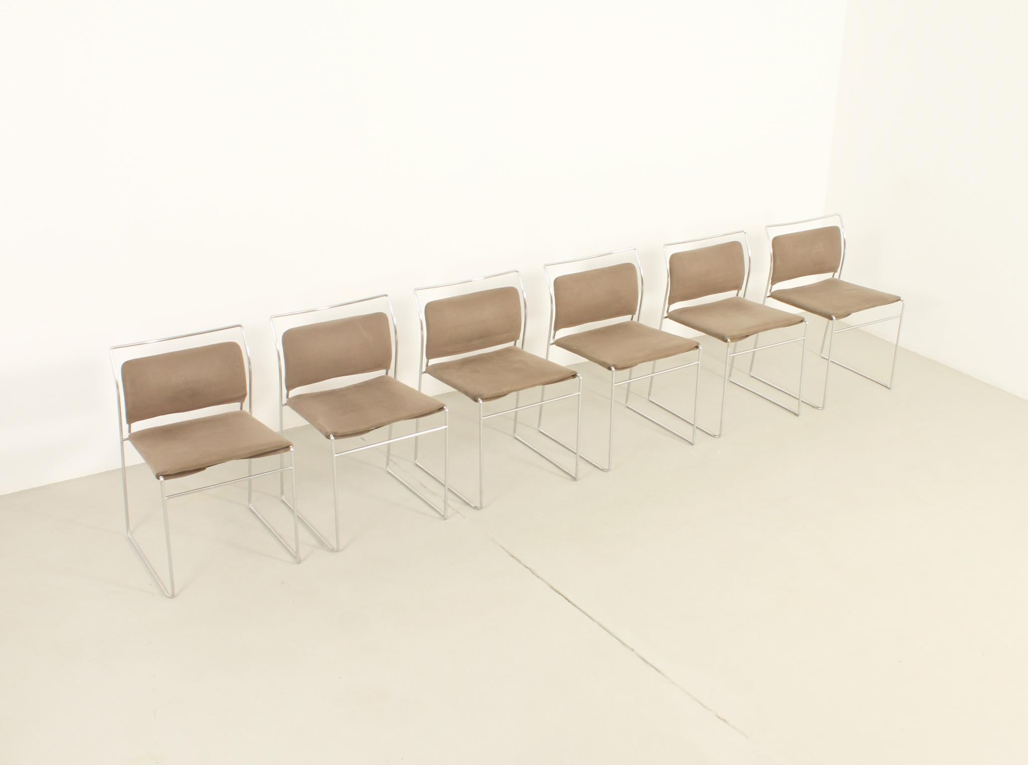 Set of Six Tulu Chairs by Kazuhide Takahama for Simon International, 1967 For Sale 6