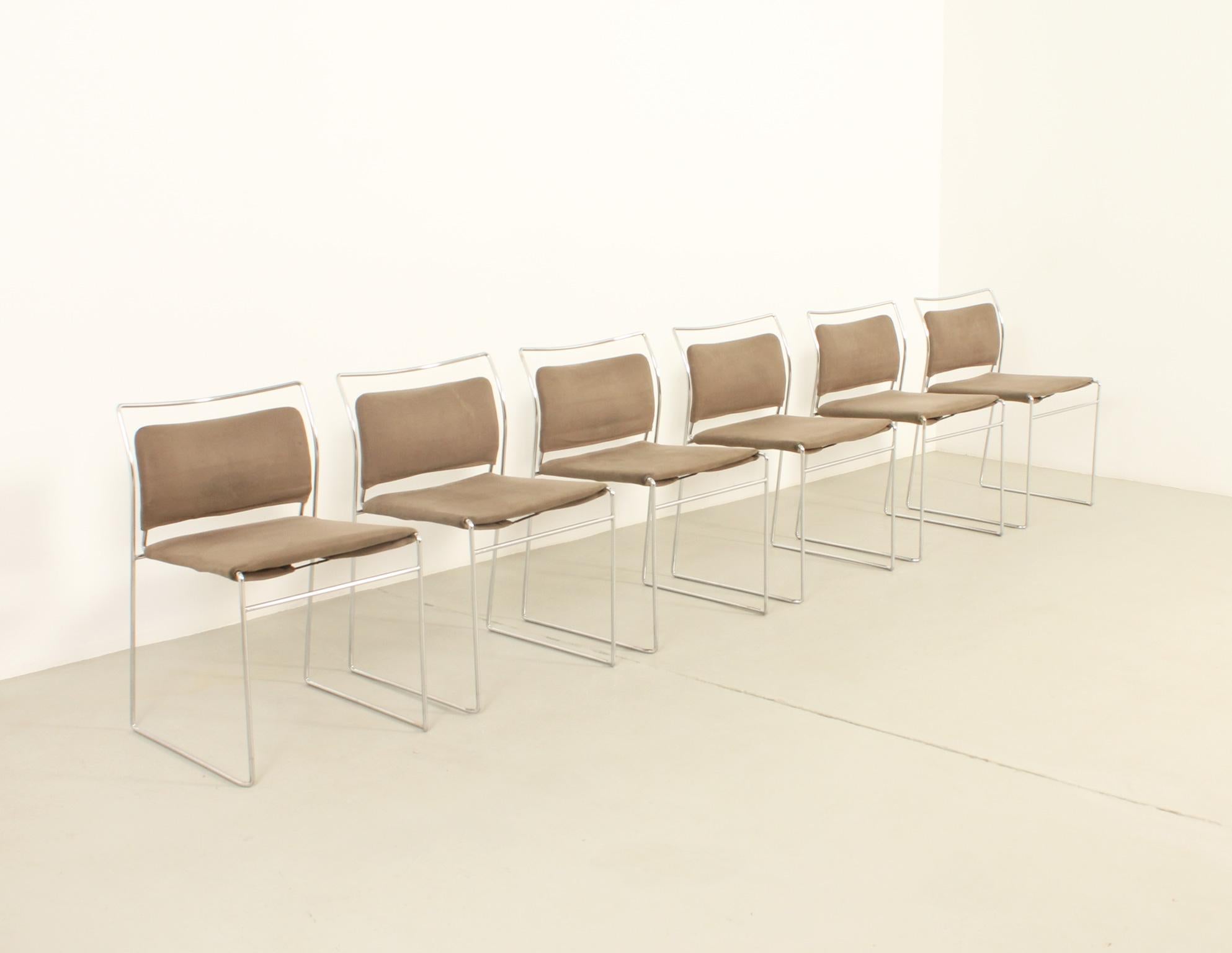 Italian Set of Six Tulu Chairs by Kazuhide Takahama for Simon International, 1967