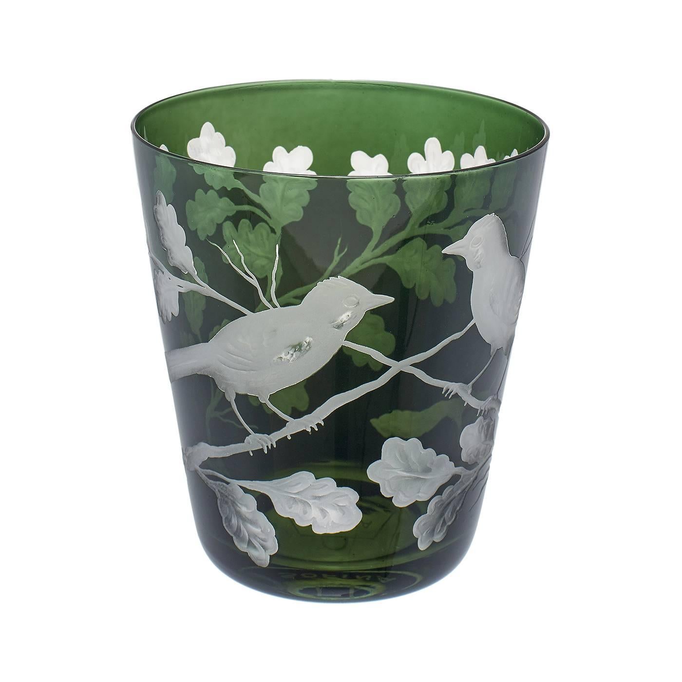  Country Style Set of Six Tumbler Green Sofina Boutique Kitzbuehel For Sale 2