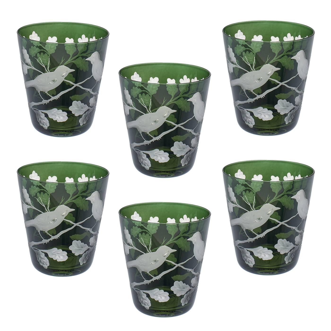  Country Style Set of Six Tumbler Green Sofina Boutique Kitzbuehel