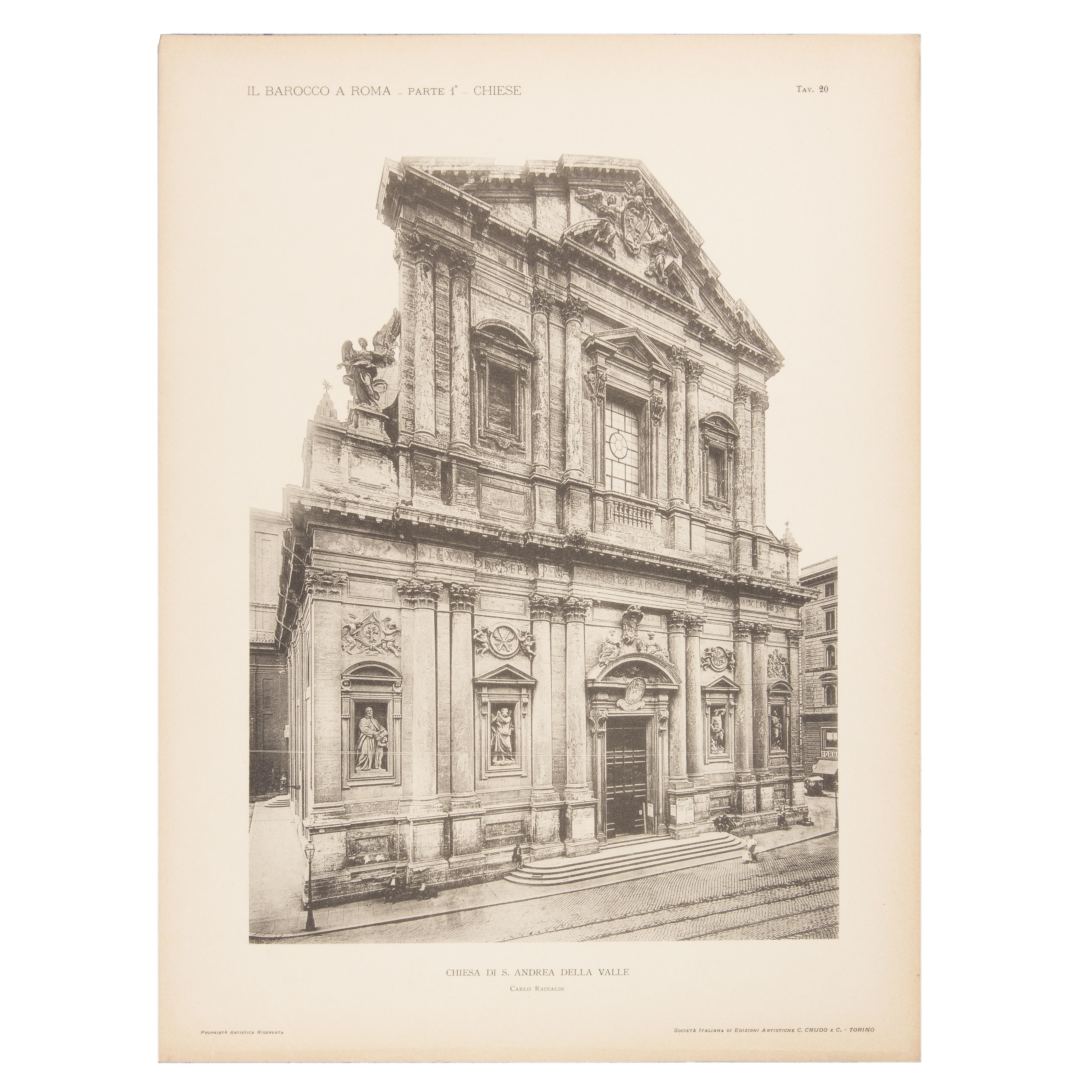Set of Six Unframed Architectural Prints, Italy, Early 1900s 3