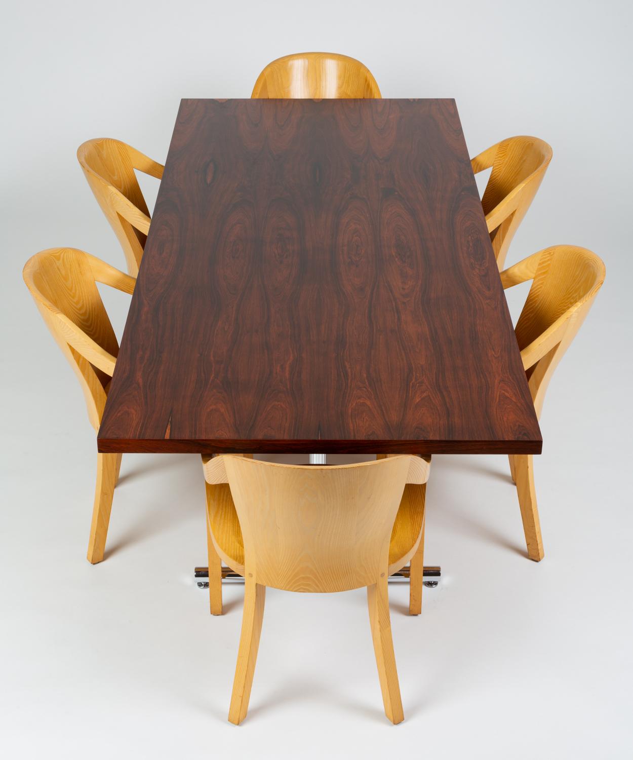 Set of Six University Chairs by Ward Bennett for Brickel Associates 8