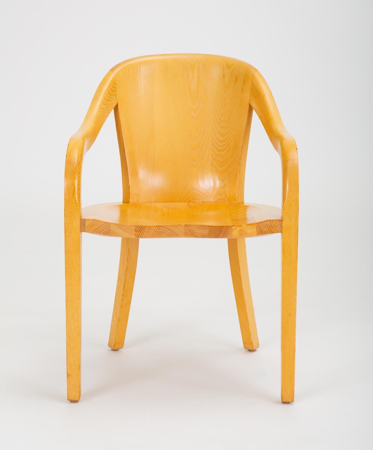 Mid-Century Modern Set of Six University Chairs by Ward Bennett for Brickel Associates