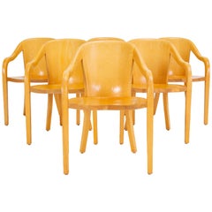 Ensemble de six chaises universitaires par Ward Bennett pour Brickel Associates