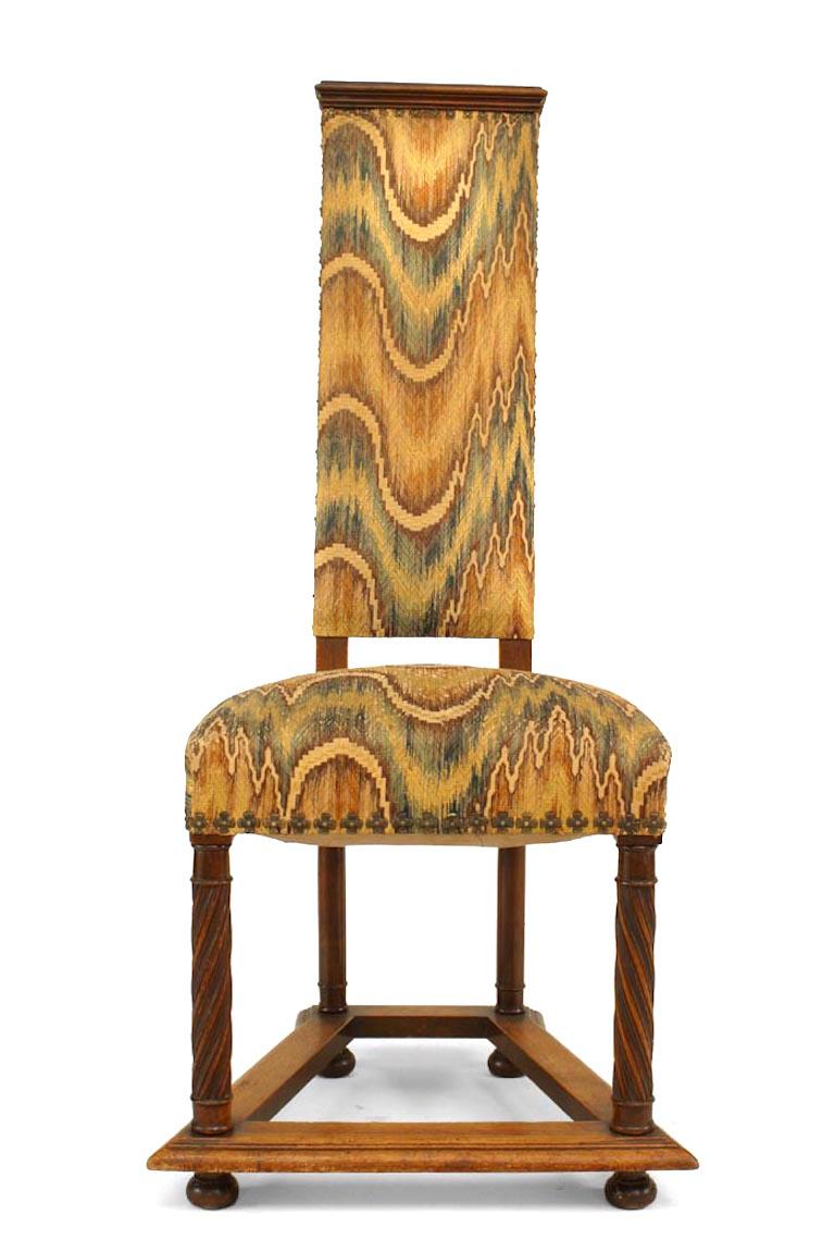 Arts and Crafts Ensemble de 6 chaises d'appoint Arts & Crafts anglaises tourbillonnantes en vente