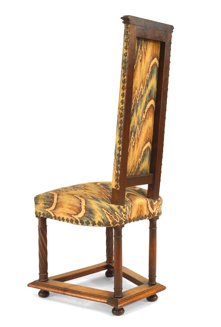 Ensemble de 6 chaises d'appoint Arts & Crafts anglaises tourbillonnantes Bon état - En vente à New York, NY
