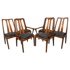 Set of Six Upholstered Danish Dining Chairs
