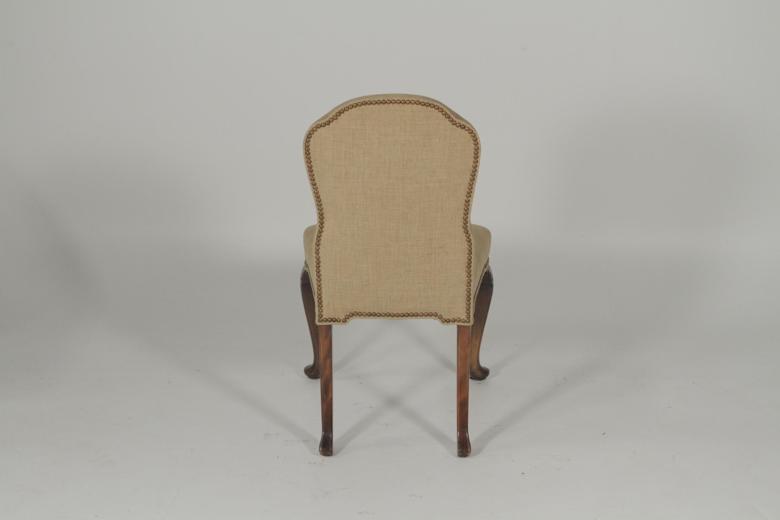 Set of Six Upholstered Dining Chairs In Excellent Condition In Lambertville, NJ