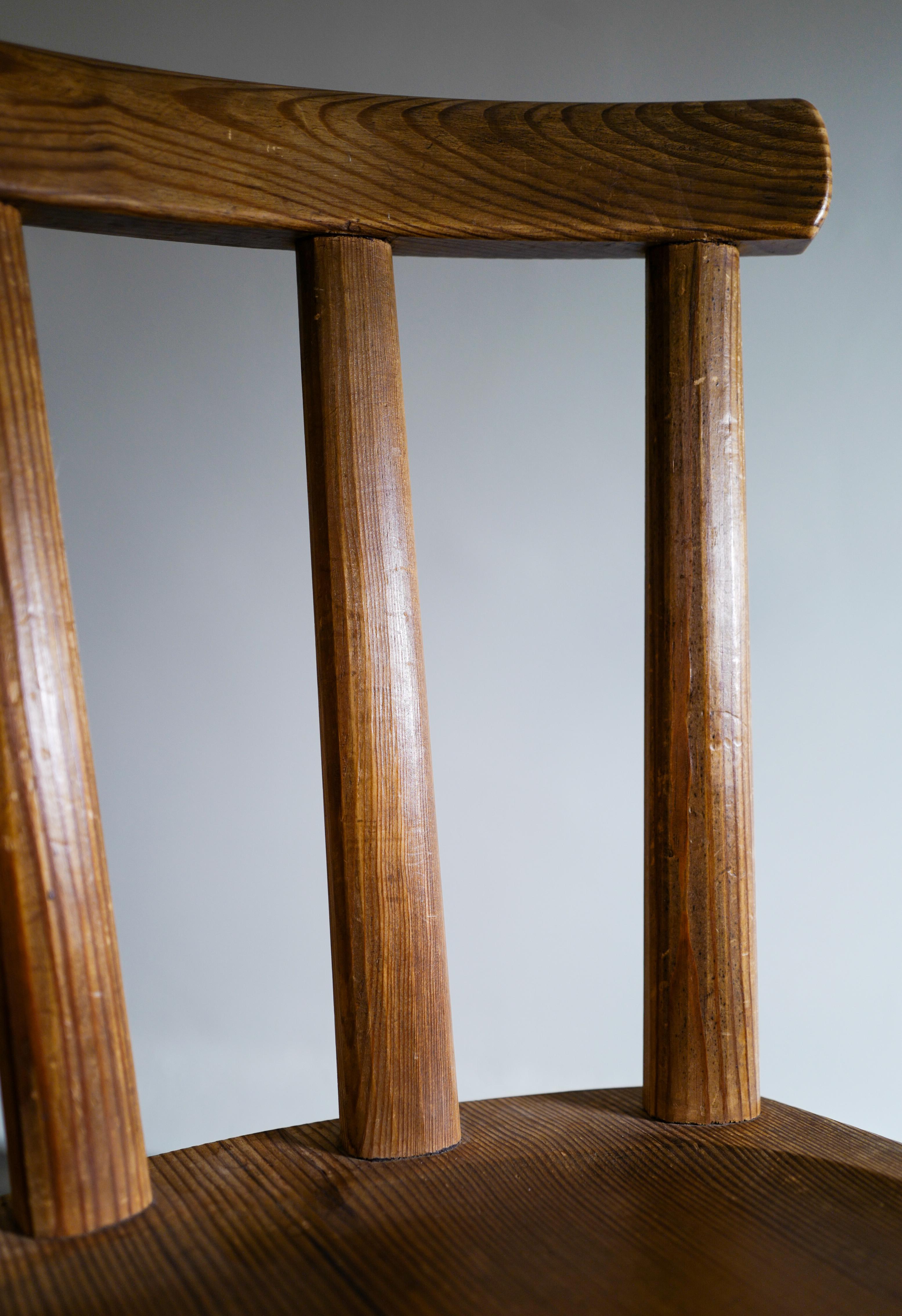 Set of Six Utö Chairs by Axel Einar Hjorth in Pine for Nordiska Kompaniet, 1930s 4