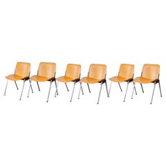 Set of Six Velca Stacking Chairs, 1970s, Italy