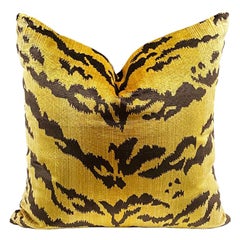 Set of Six Velvet Le Tigre Down Fill Pillows