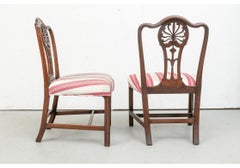 Set of Six Very Fine Antique Hepplewhite Style Side Chairs