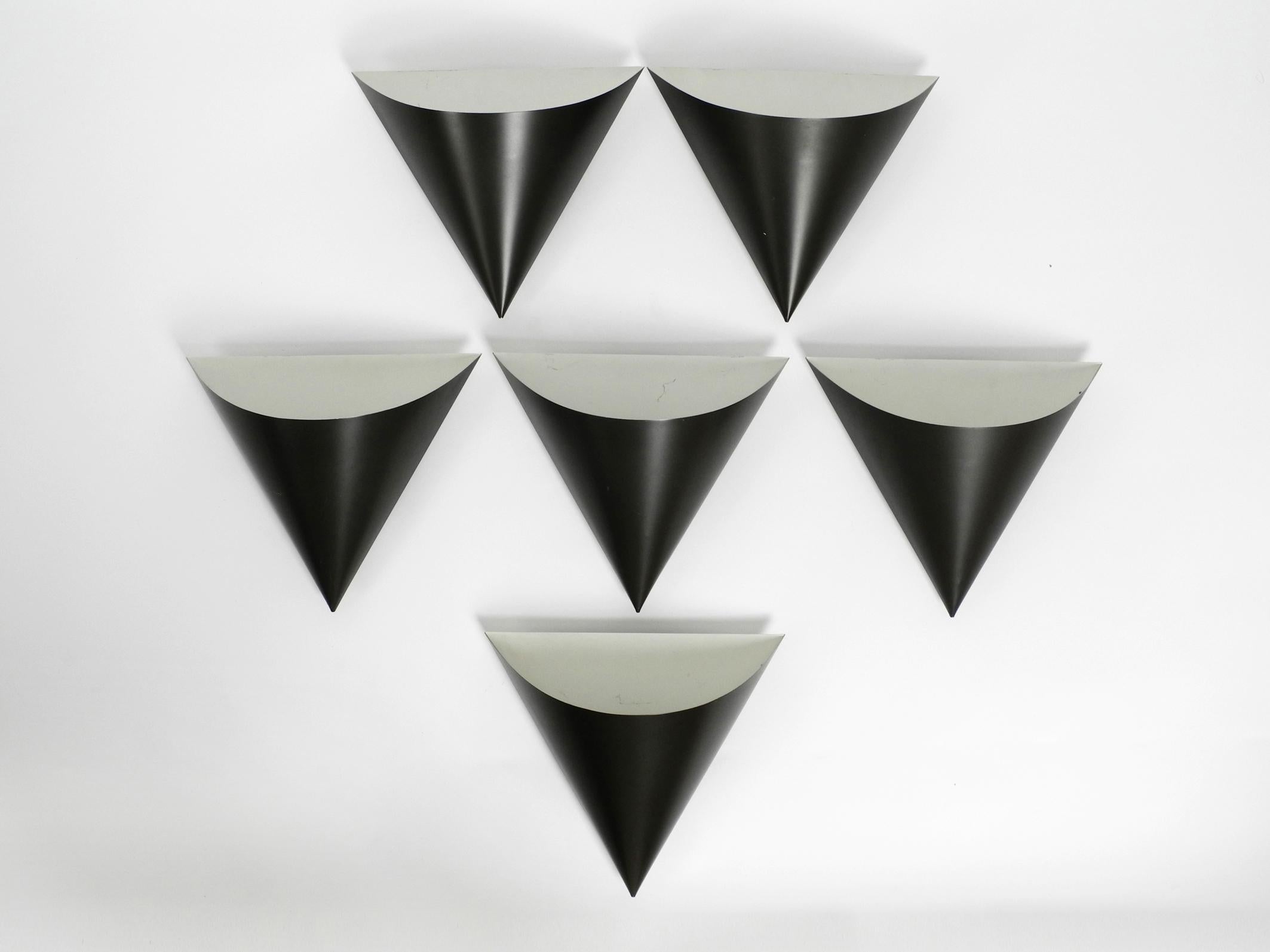 Set of Six Very Rare Large 1970s Metal Wall Lights by Staff Model 2020/21 For Sale 7