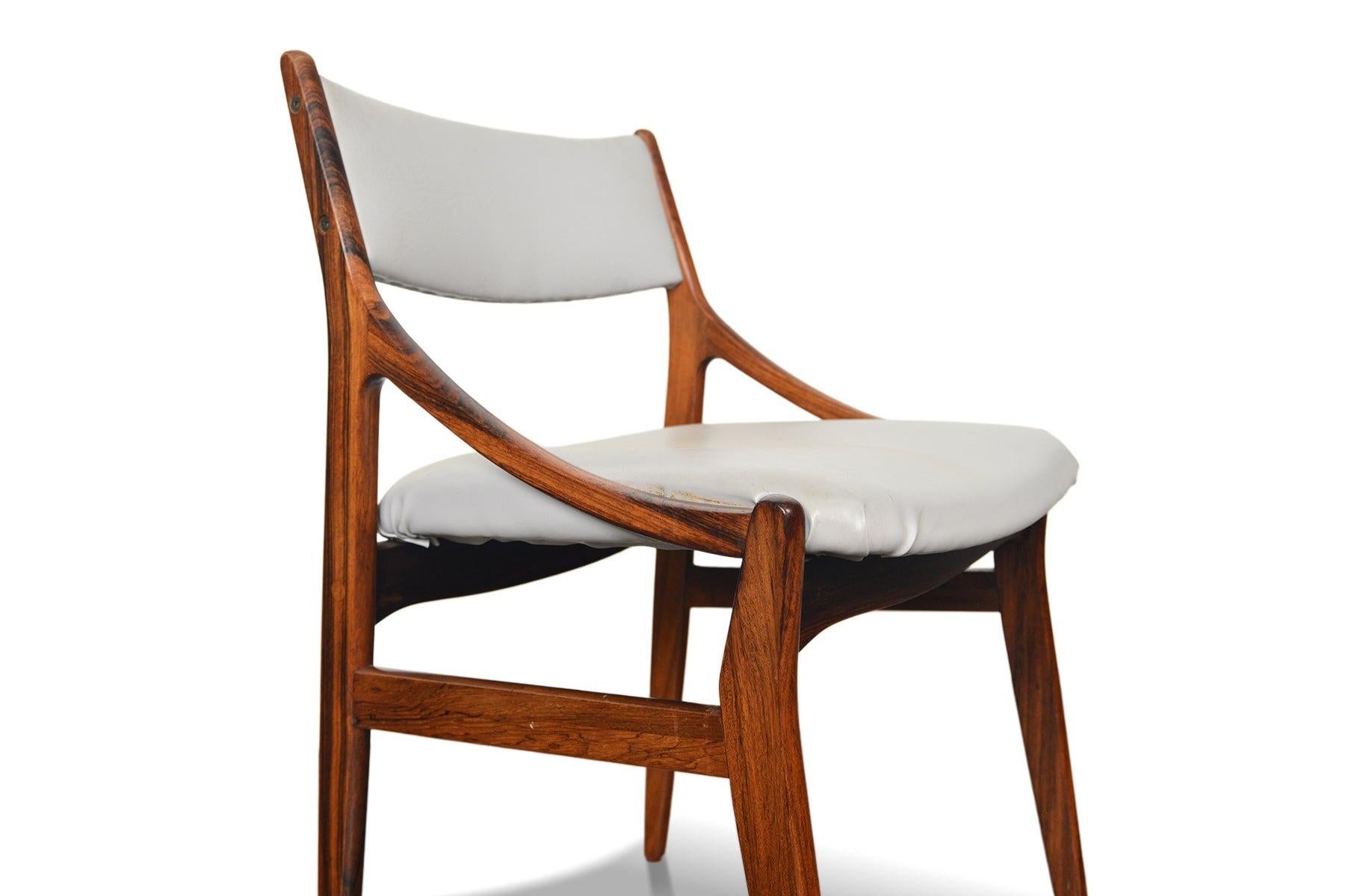 Set of Six Vestervig Eriksen Dining Chairs In Rosewood 1