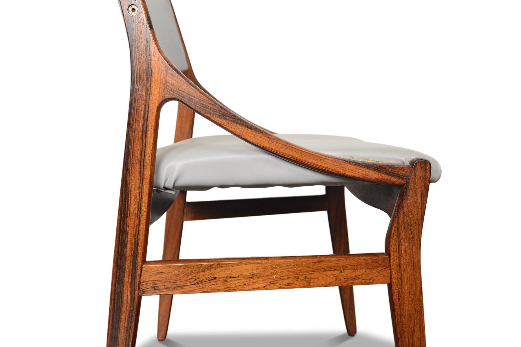 Set of Six Vestervig Eriksen Dining Chairs In Rosewood 3