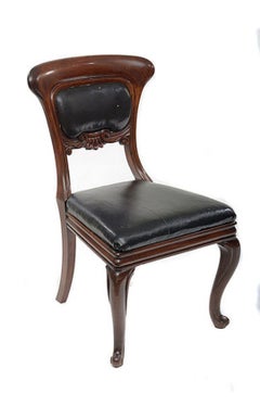 Set of Six Victorian Mahogany Dining Chairs