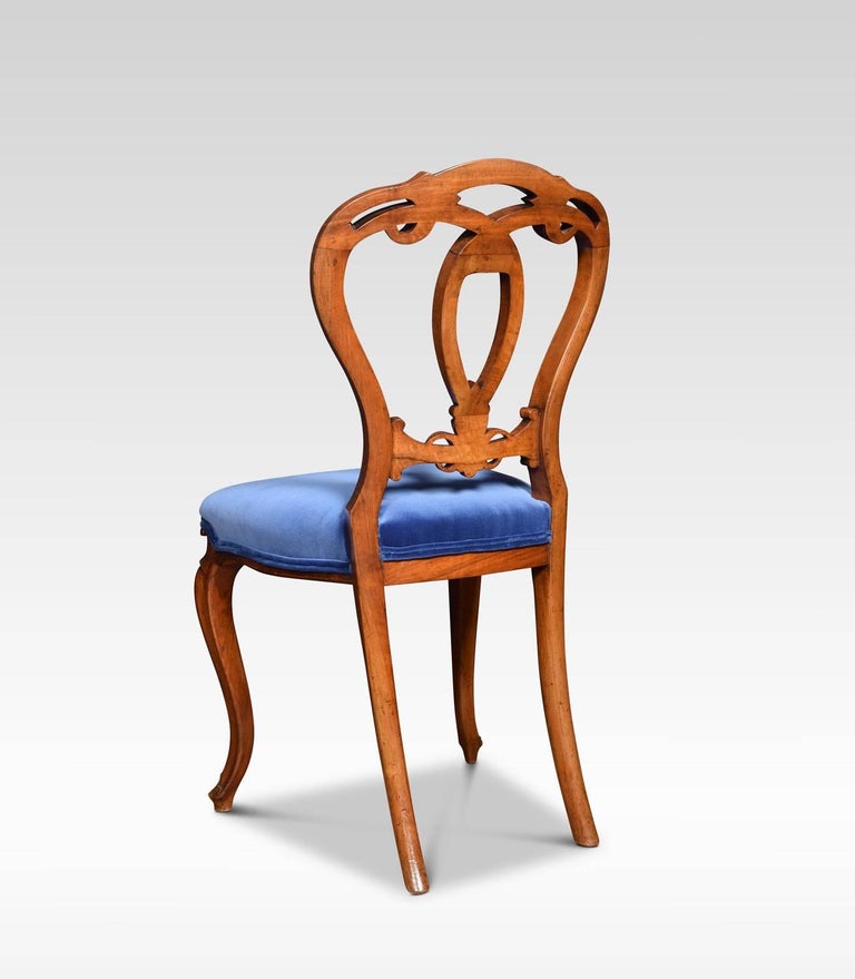 Set of Six Victorian Walnut Dining Room Chairs For Sale at 1stDibs