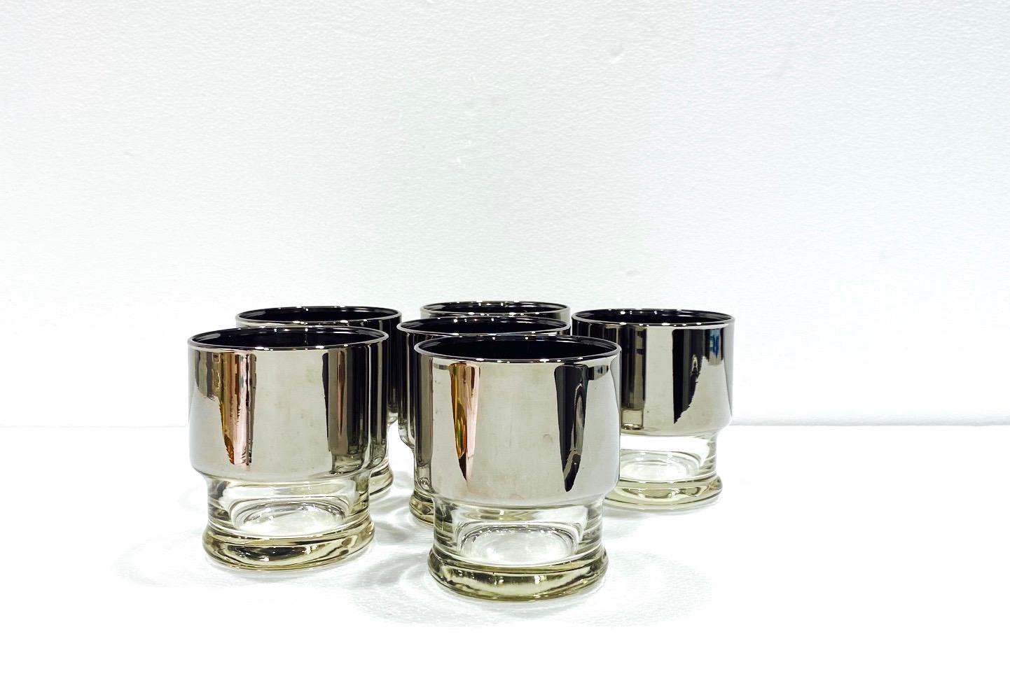 silver fade glassware