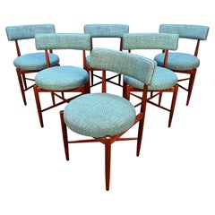 Set of Six Vintage British Mid-Century Modern Teak Dining Chairs by G Plan