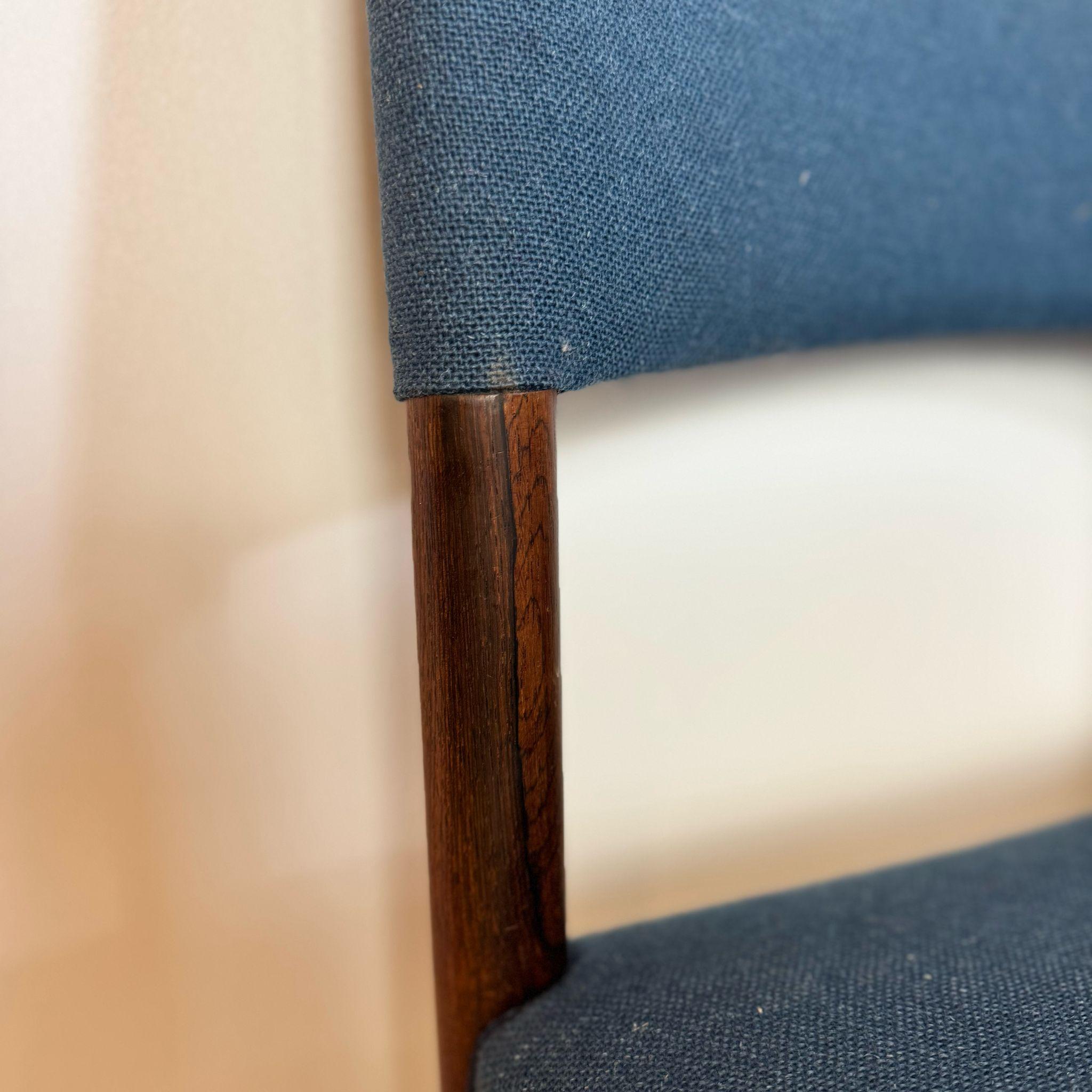 Danish Set of six vintage chairs, Willy Schou Andersen, Denmark 1960s in vendita
