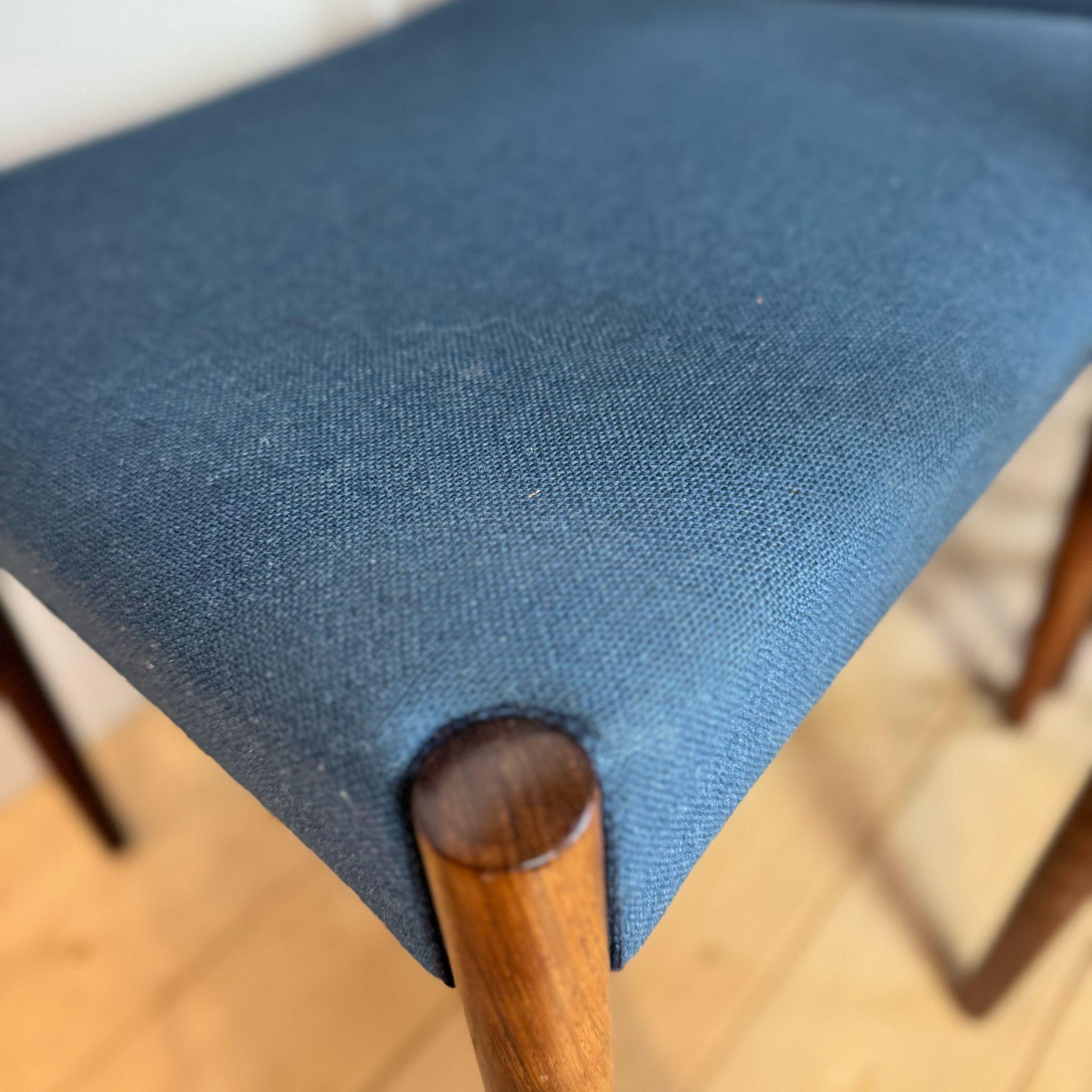 Mid-20th Century Set of six vintage chairs, Willy Schou Andersen, Denmark 1960s in vendita