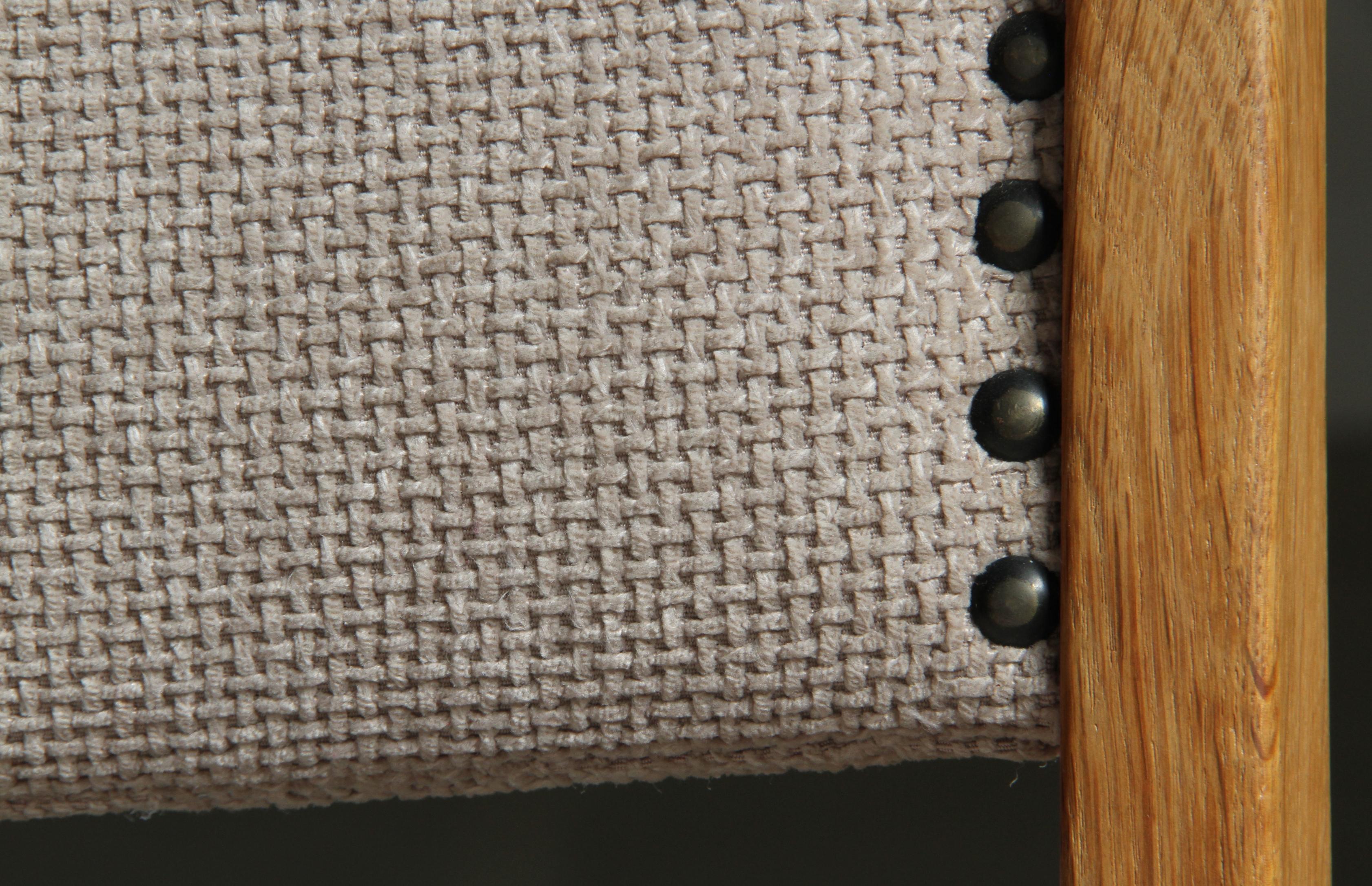 Ensemble de six chaises de salle à manger vintage en Oak danois, style Henning Kjærnulf, années 1960 en vente 10