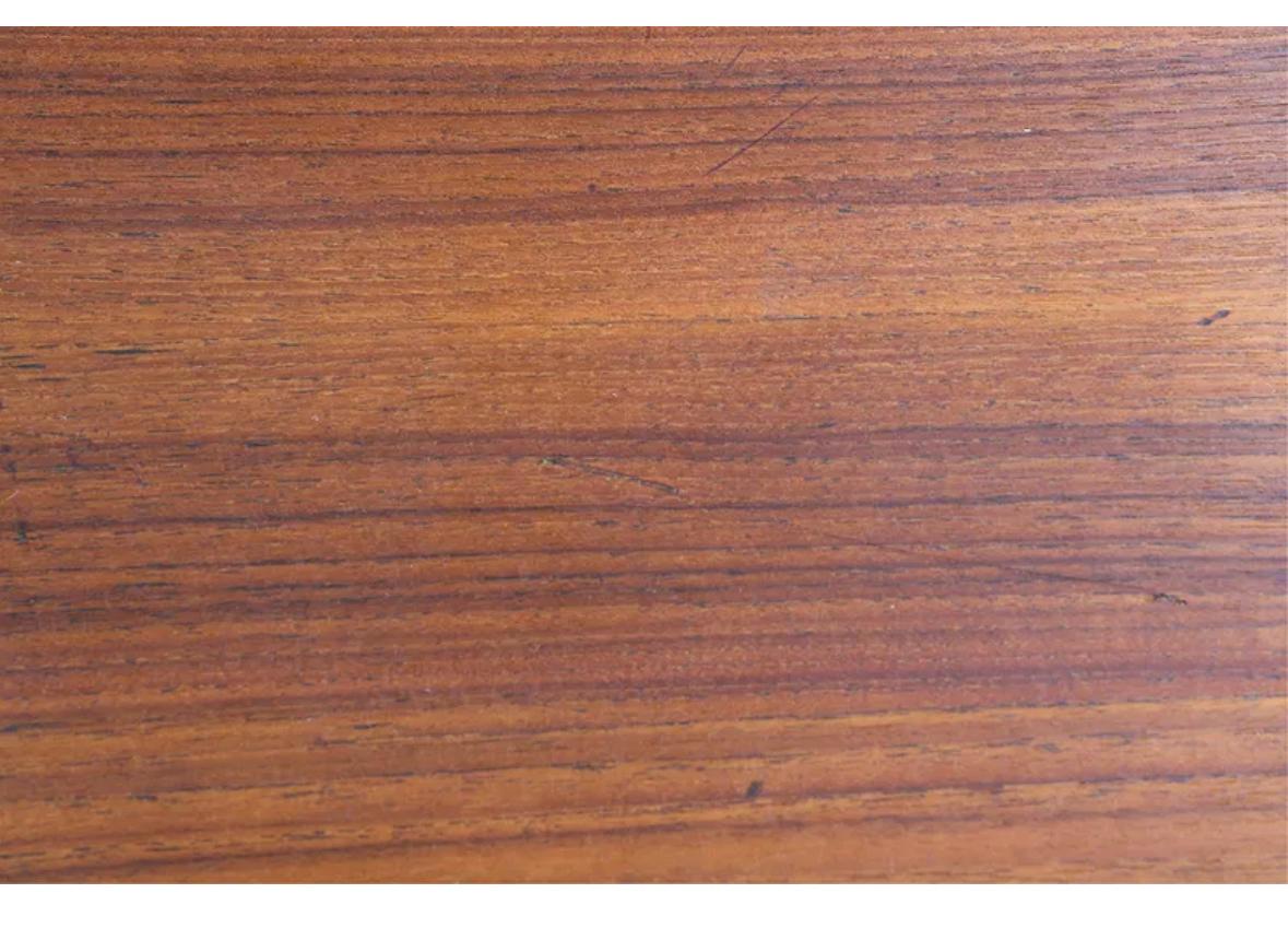Set of six Vintage Danish teak dining side chairs For Sale 8