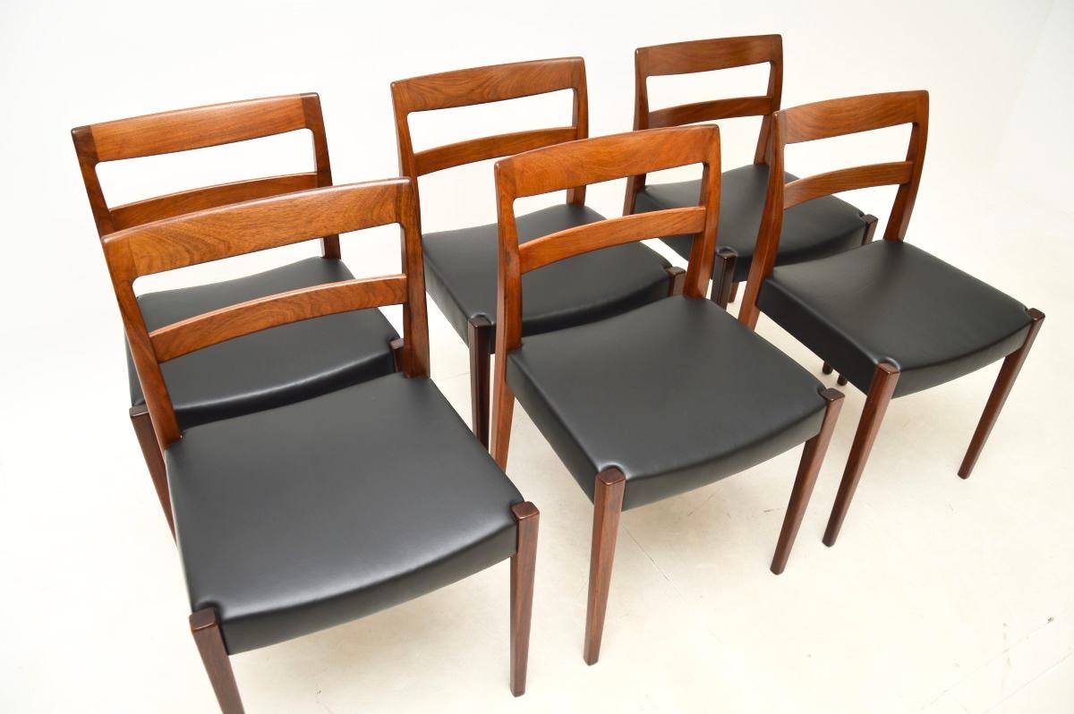 Swedish Set of Six Vintage Dining Chairs by Nils Jonsson 