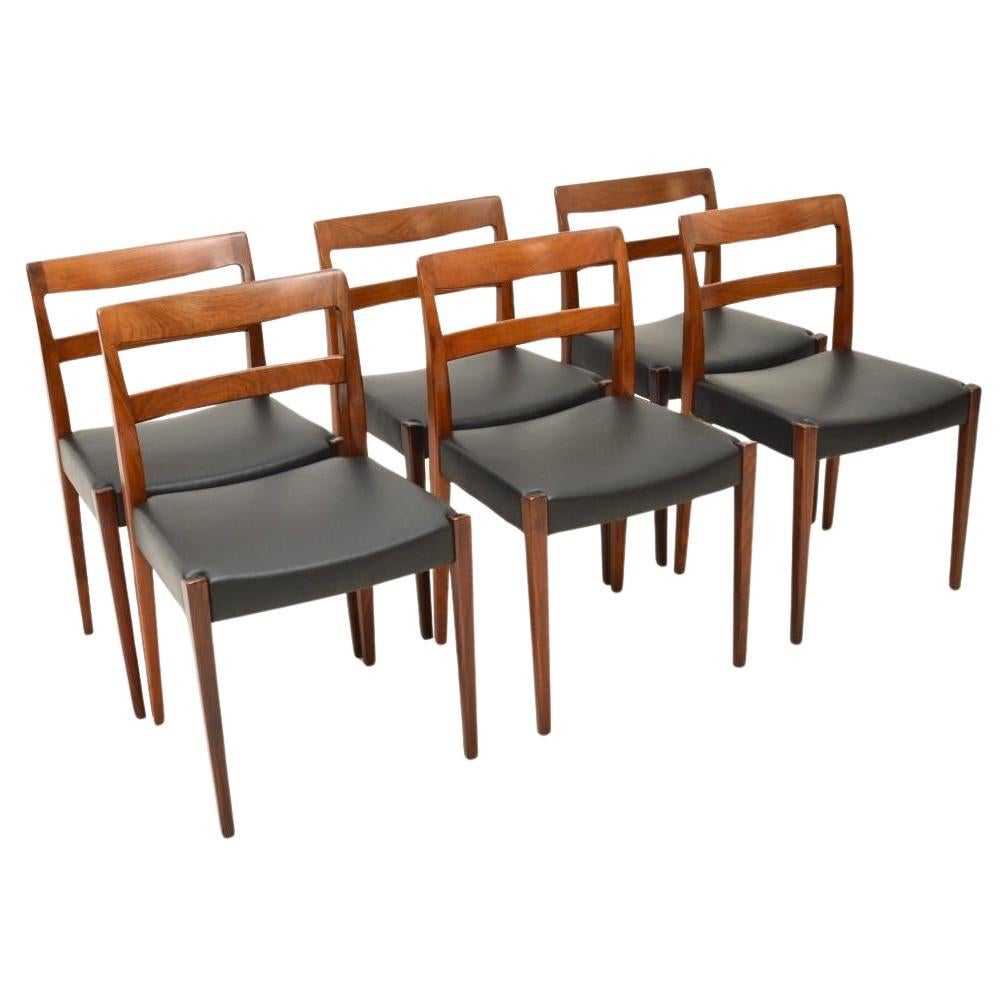 Ensemble de six chaises de salle à manger vintage de Nils Jonsson 