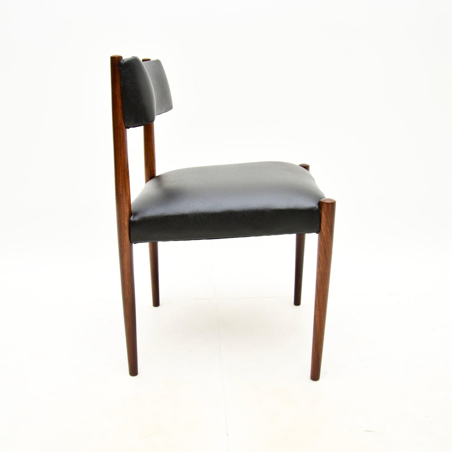 Mid-20th Century Set of Six Vintage Dining Chairs by Robert Heritage for Archie Shine For Sale
