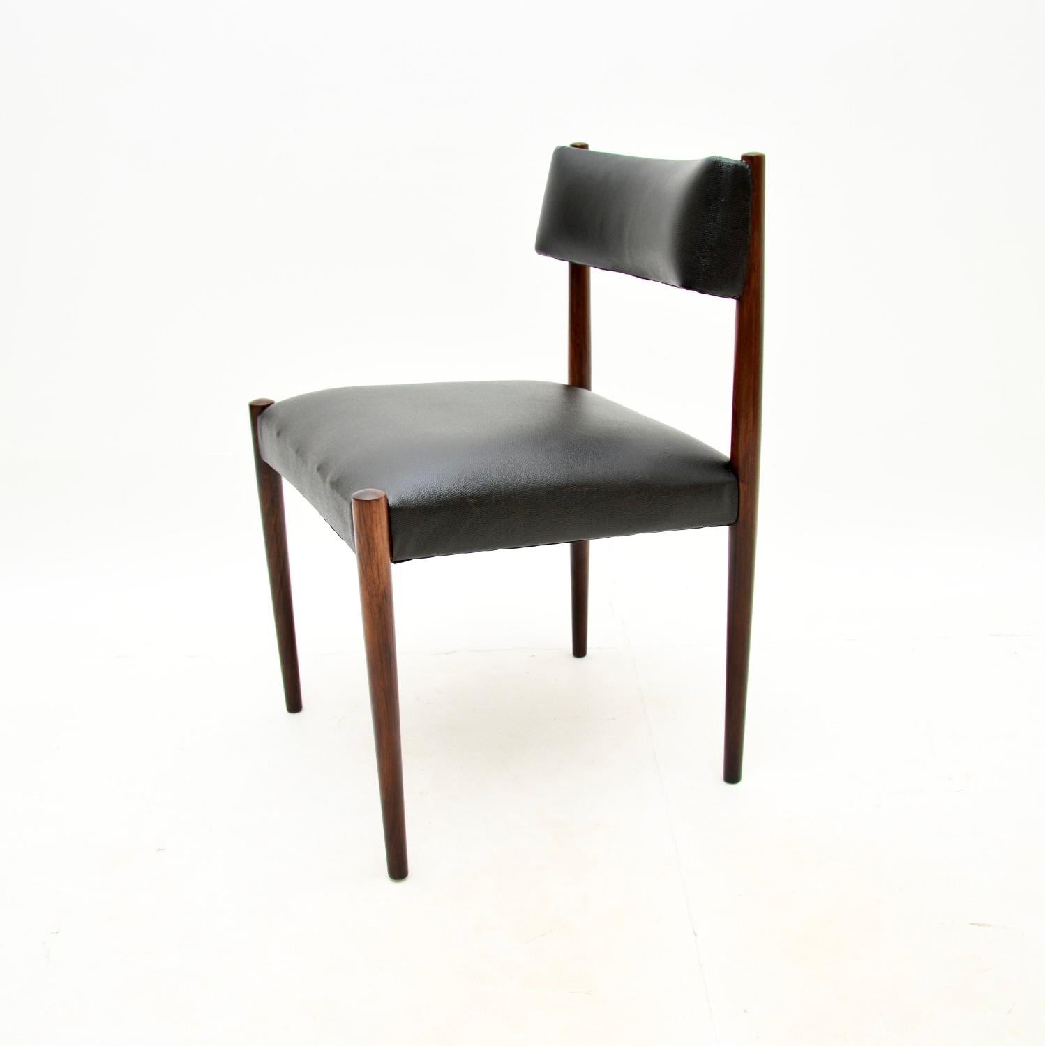 Wood Set of Six Vintage Dining Chairs by Robert Heritage for Archie Shine