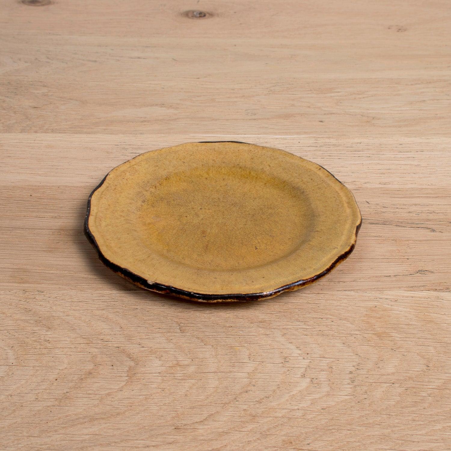 Ensemble de six assiettes à dessert en faïence émaillée de Dieulefit provençal Vintage By en vente 4