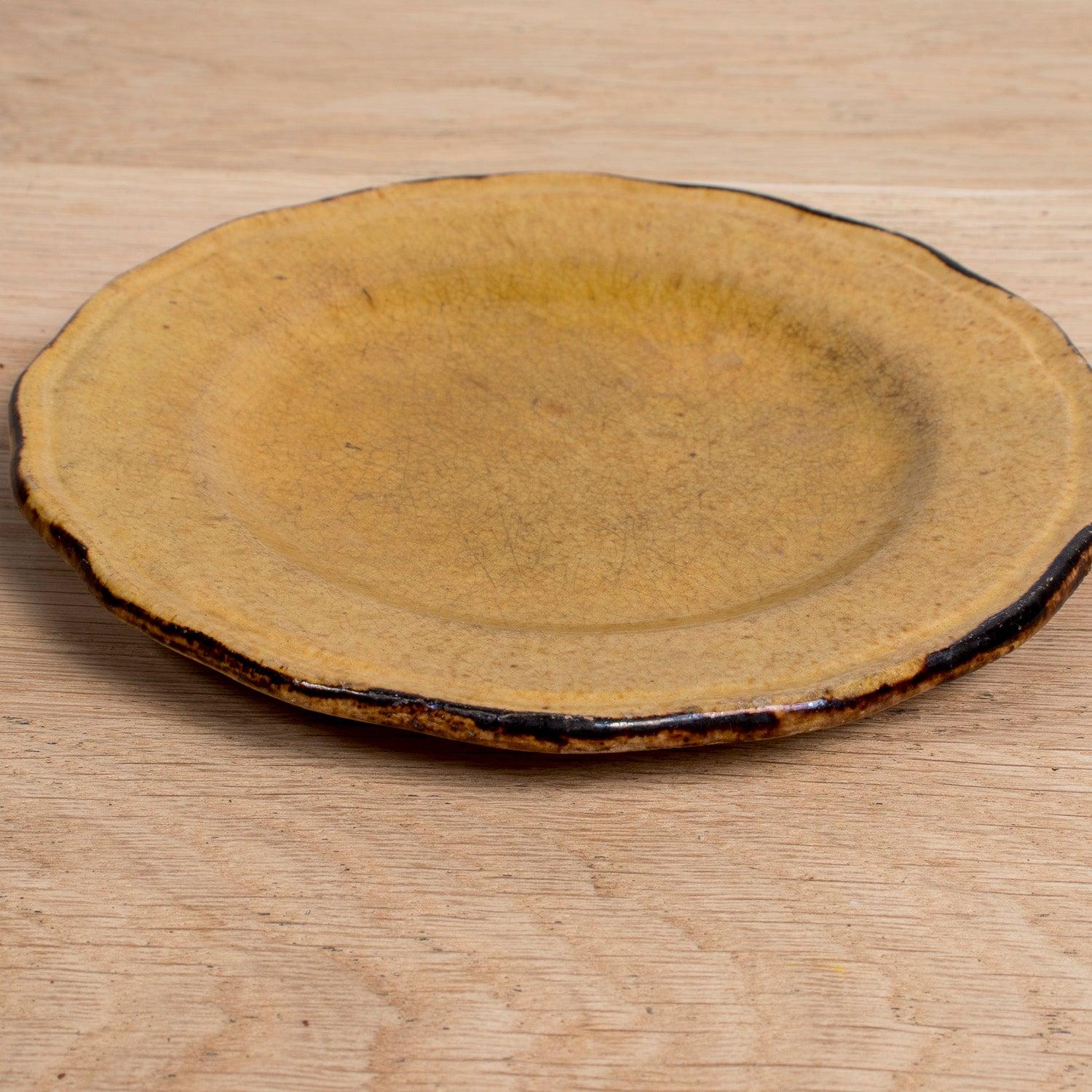 Ensemble de six assiettes à dessert en faïence émaillée de Dieulefit provençal Vintage By en vente 7