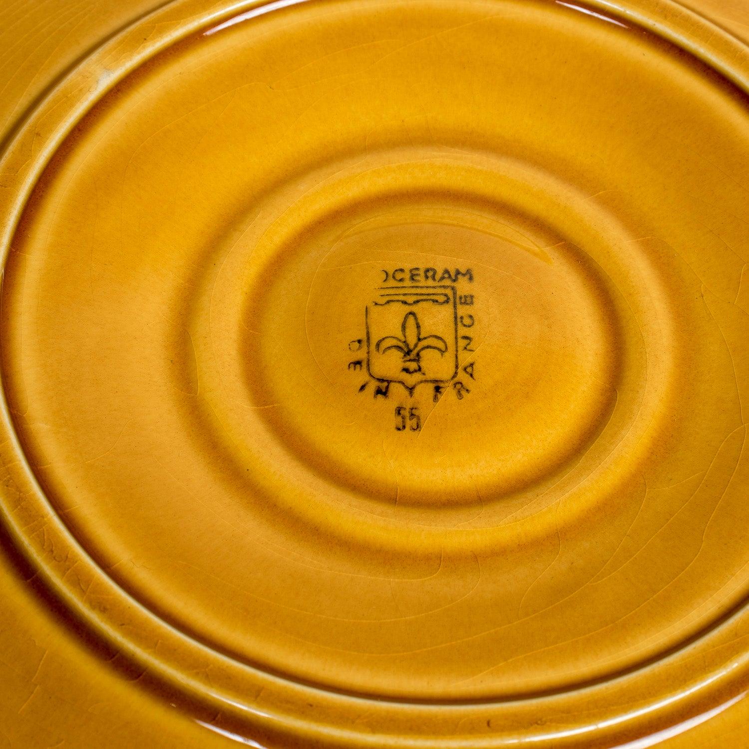 Set di sei piatti da ostrica francesi d'epoca in oro Proceram, firmati in vendita 7