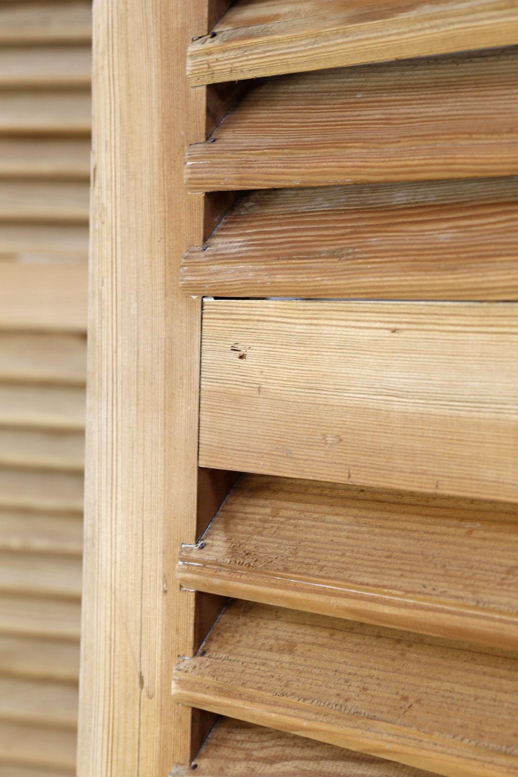 Pine Set of Six Vintage French Shutters