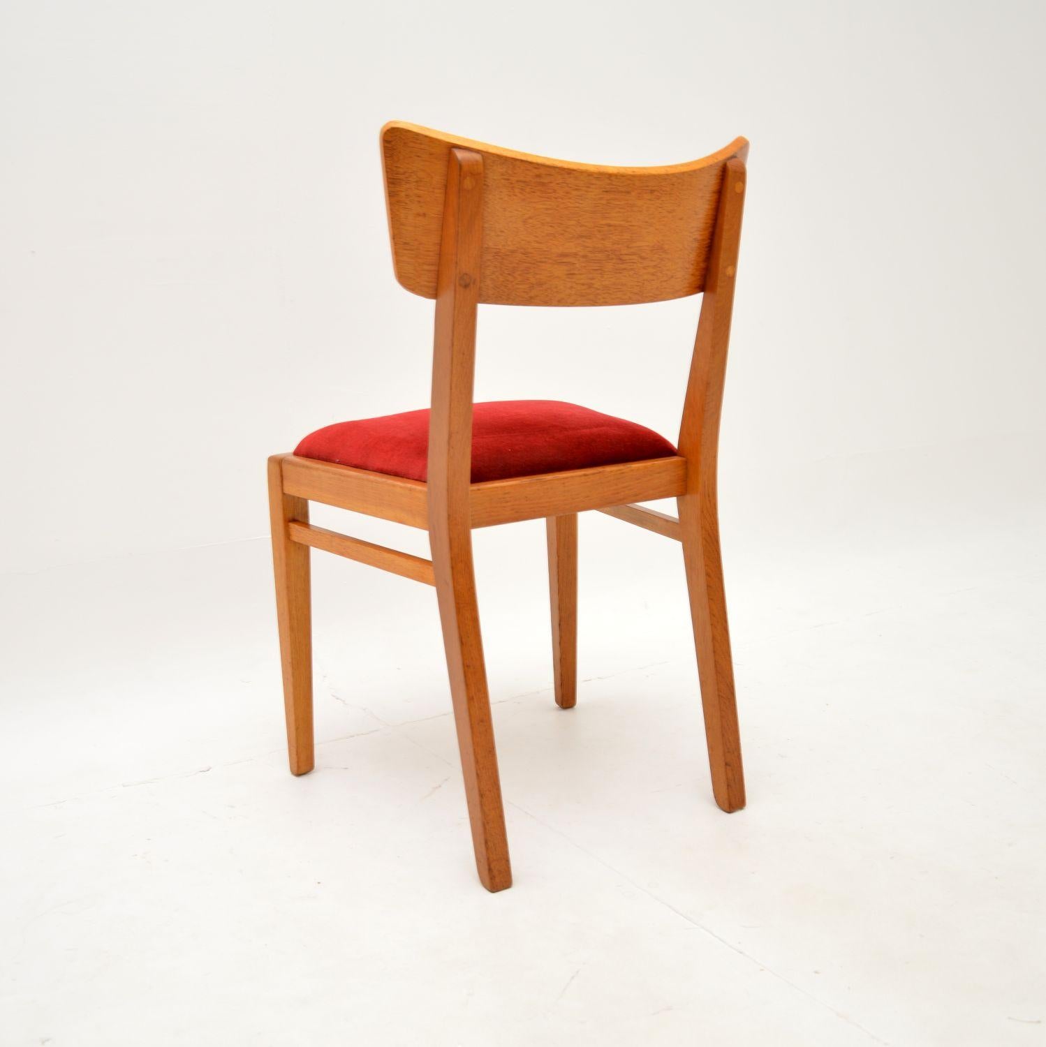 Mid-20th Century Set of Six Vintage G Plan Dining Chairs in Oak For Sale