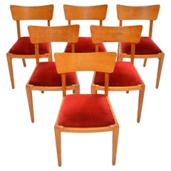 Set of Six Retro G Plan Dining Chairs in Oak