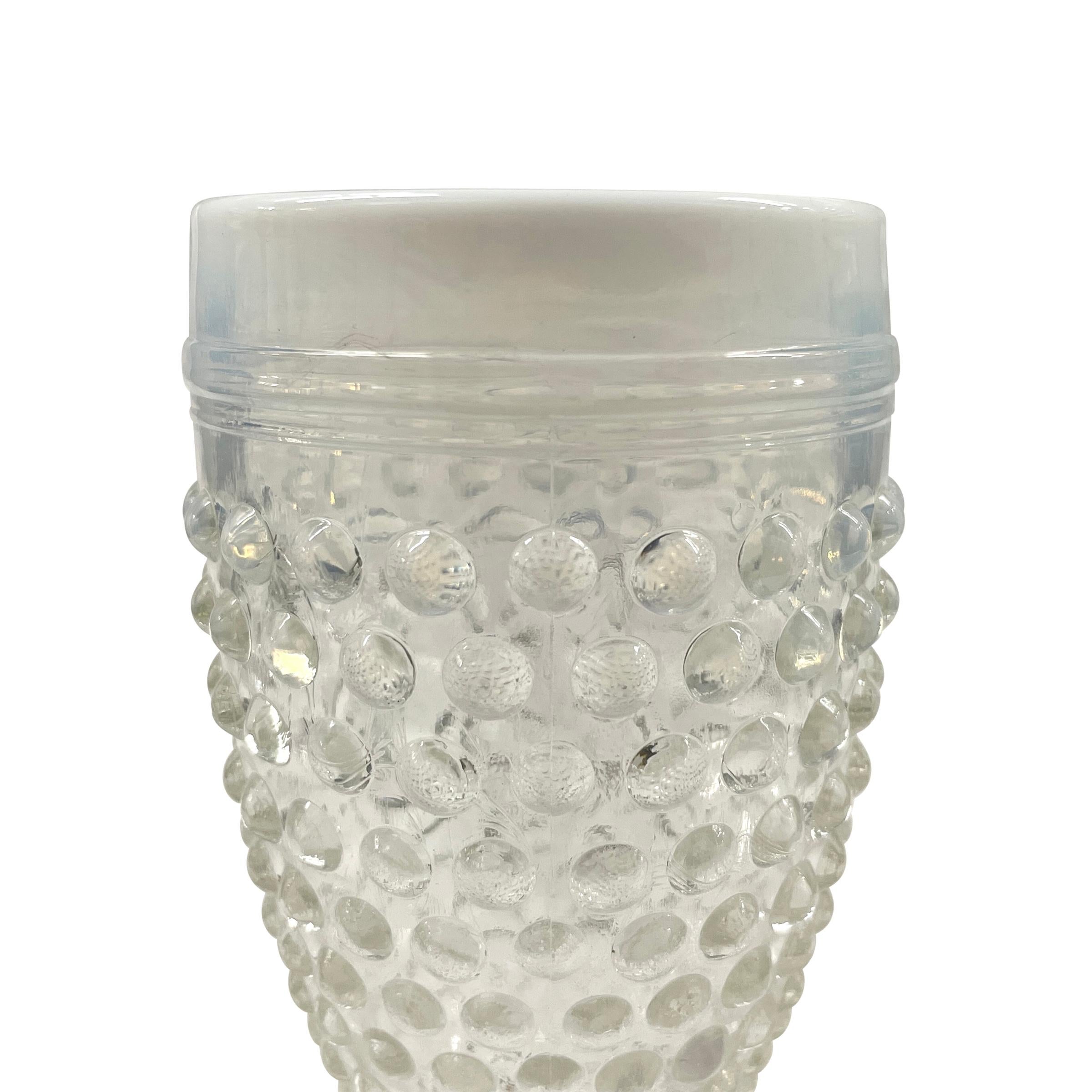vintage hobnail glassware
