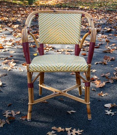 Set of Six Vintage L. Drucker Bistro Armchairs