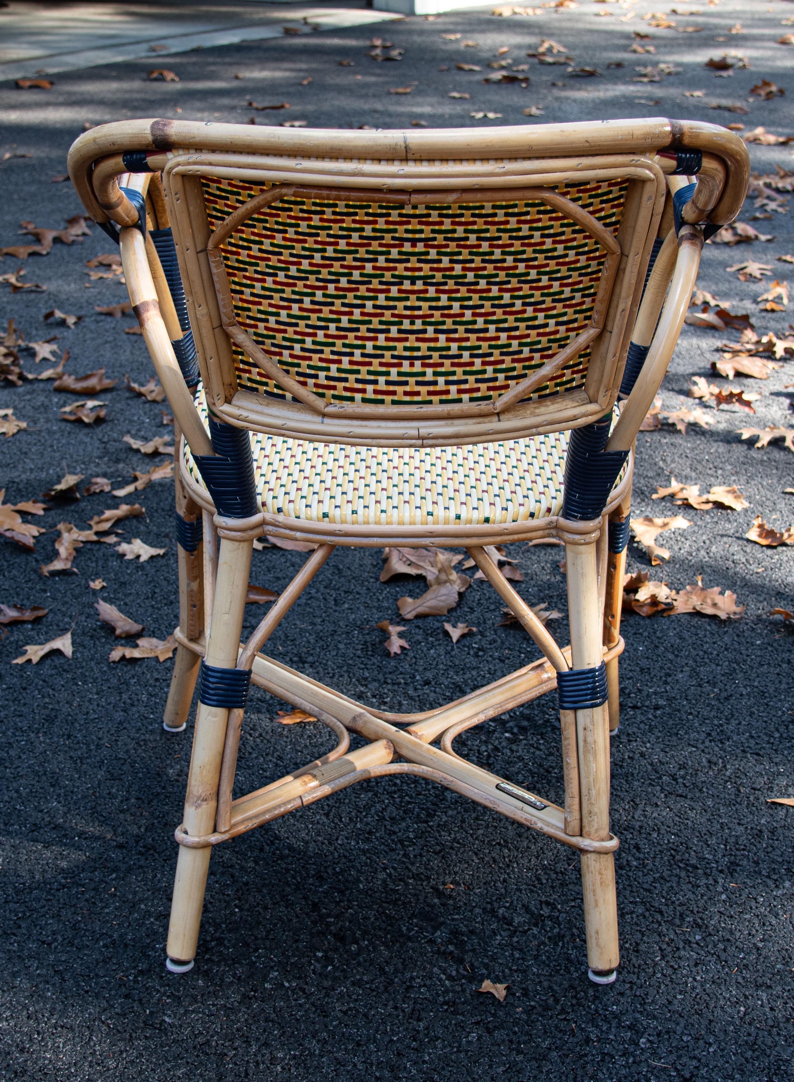 French Set of Six Vintage L. Drucker Bistro Armchairs