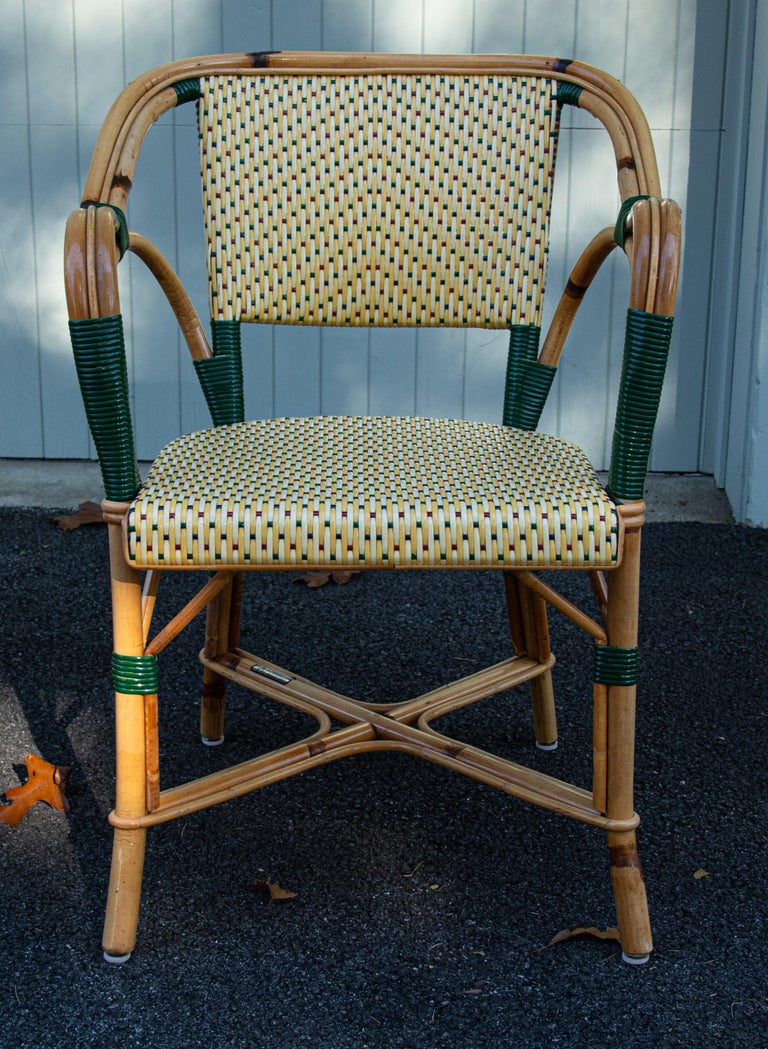 Ensemble de six fauteuils Bistro vintage de L. Drucker En vente sur 1stDibs