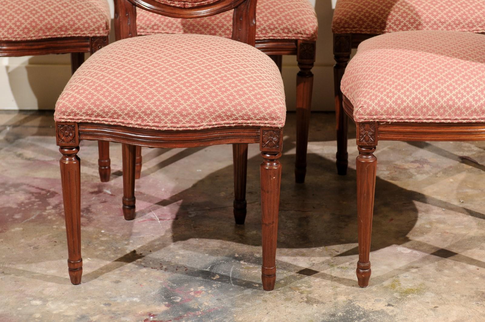 Set of Six Vintage Louis XVI Dining Chairs 1