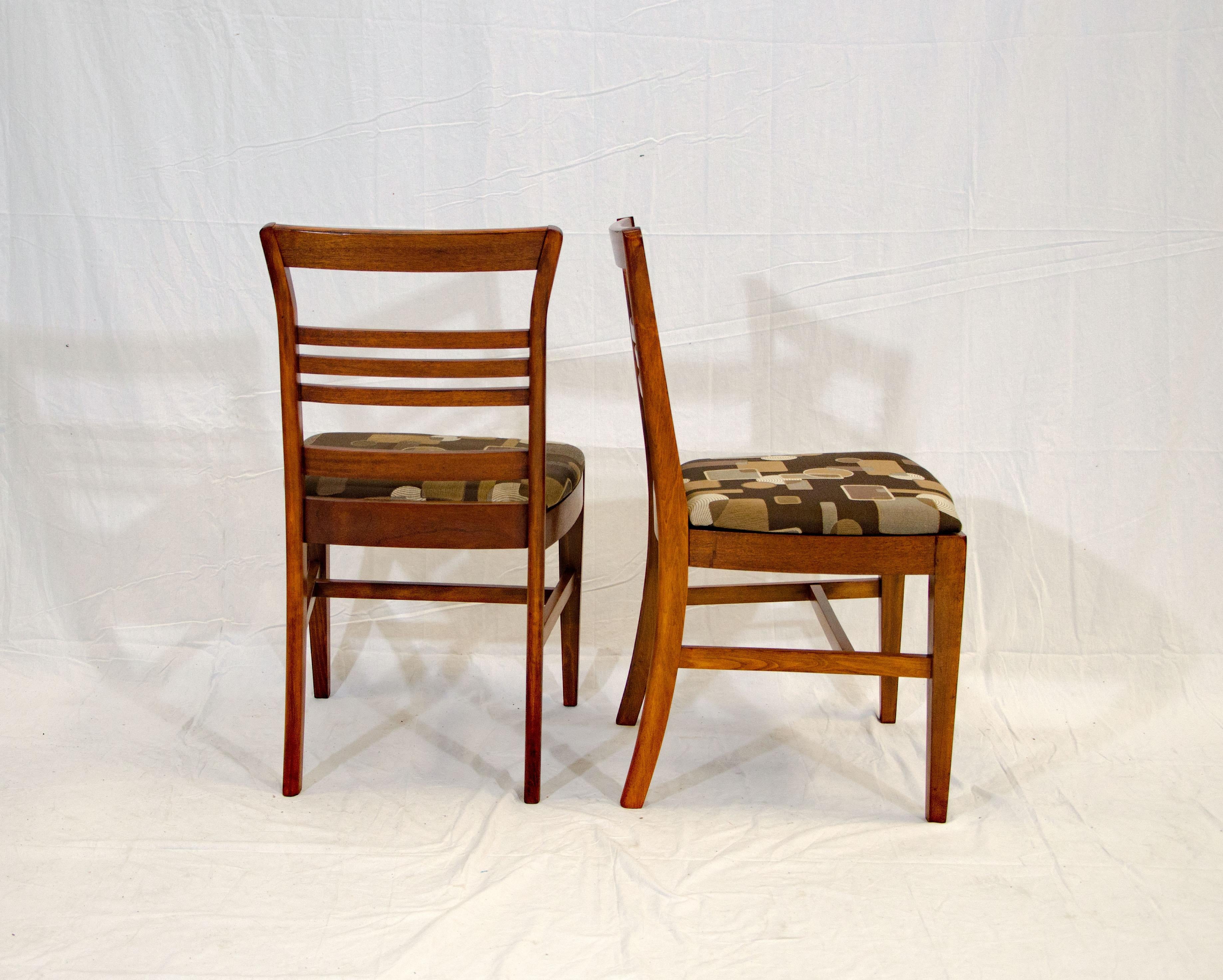 Set of Six Vintage Mahogany Dining Chairs 6