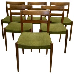 Set of Six Vintage Swedish Dining Chairs by Nils Jonsson for Troeds Bjärnum