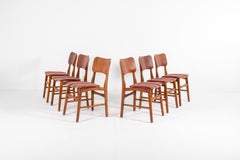 Set of Six Vintage Teak Dining Chairs by Ib Kofod-Larsen, 1960s