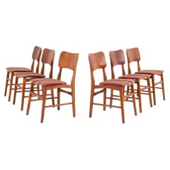 Set of Six Vintage Teak Dining Chairs by Ib Kofod-Larsen, 1960s