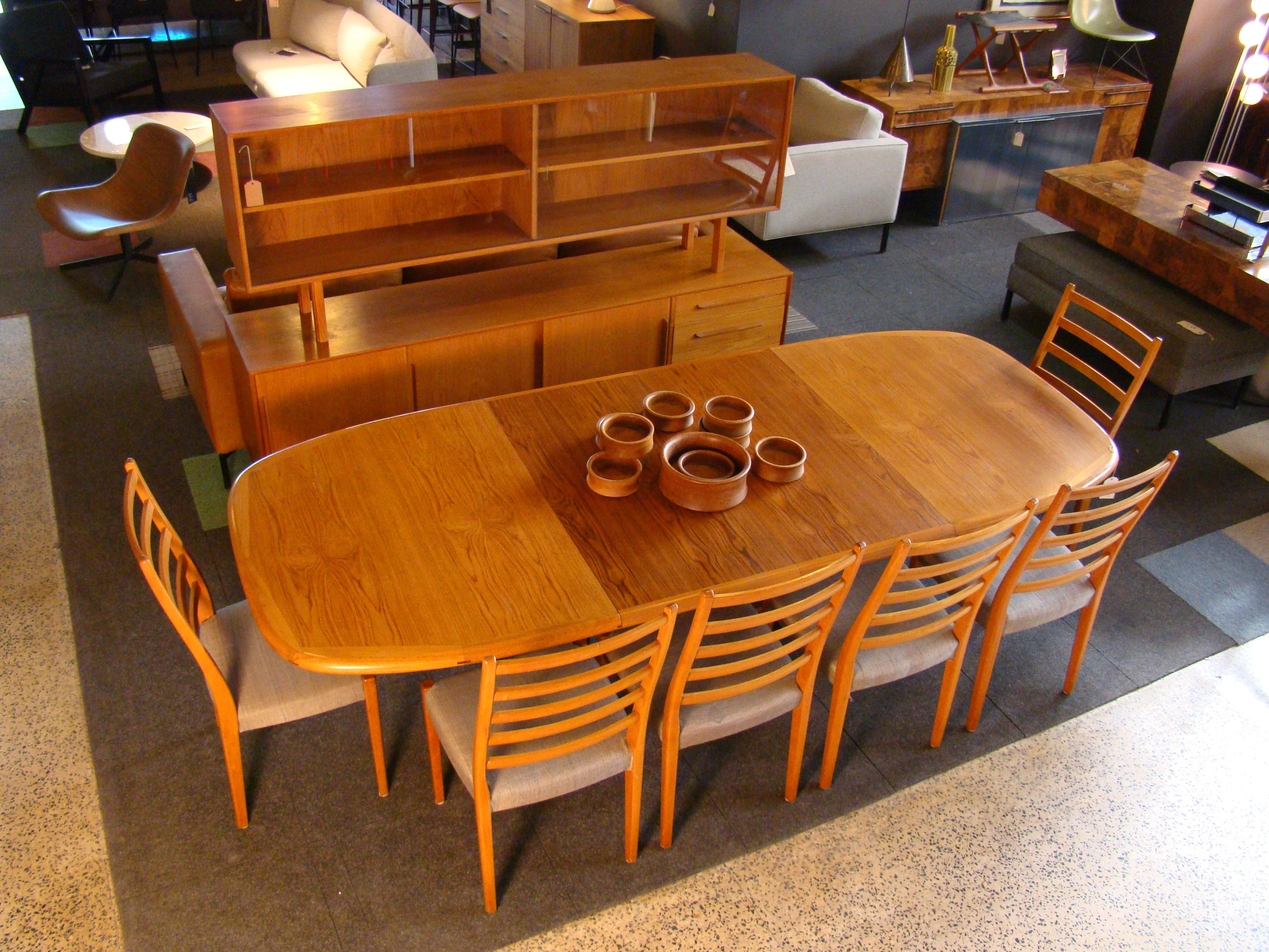 Set of Six Vintage Teak Dining Side Chairs by Svegards Markaryd Denmark 6