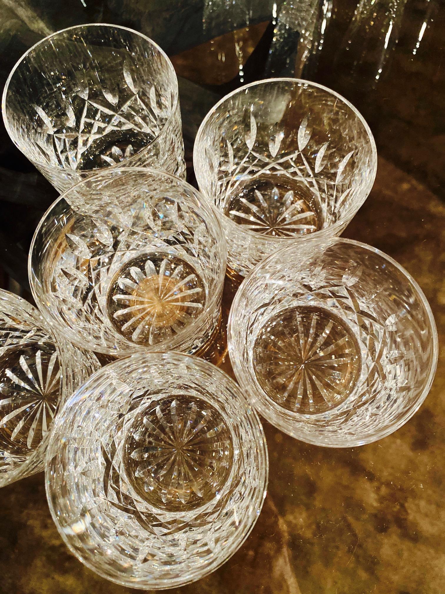 Set of Six Vintage Waterford Crystal Old Fashioned Glasses, Germany, circa 1995 1
