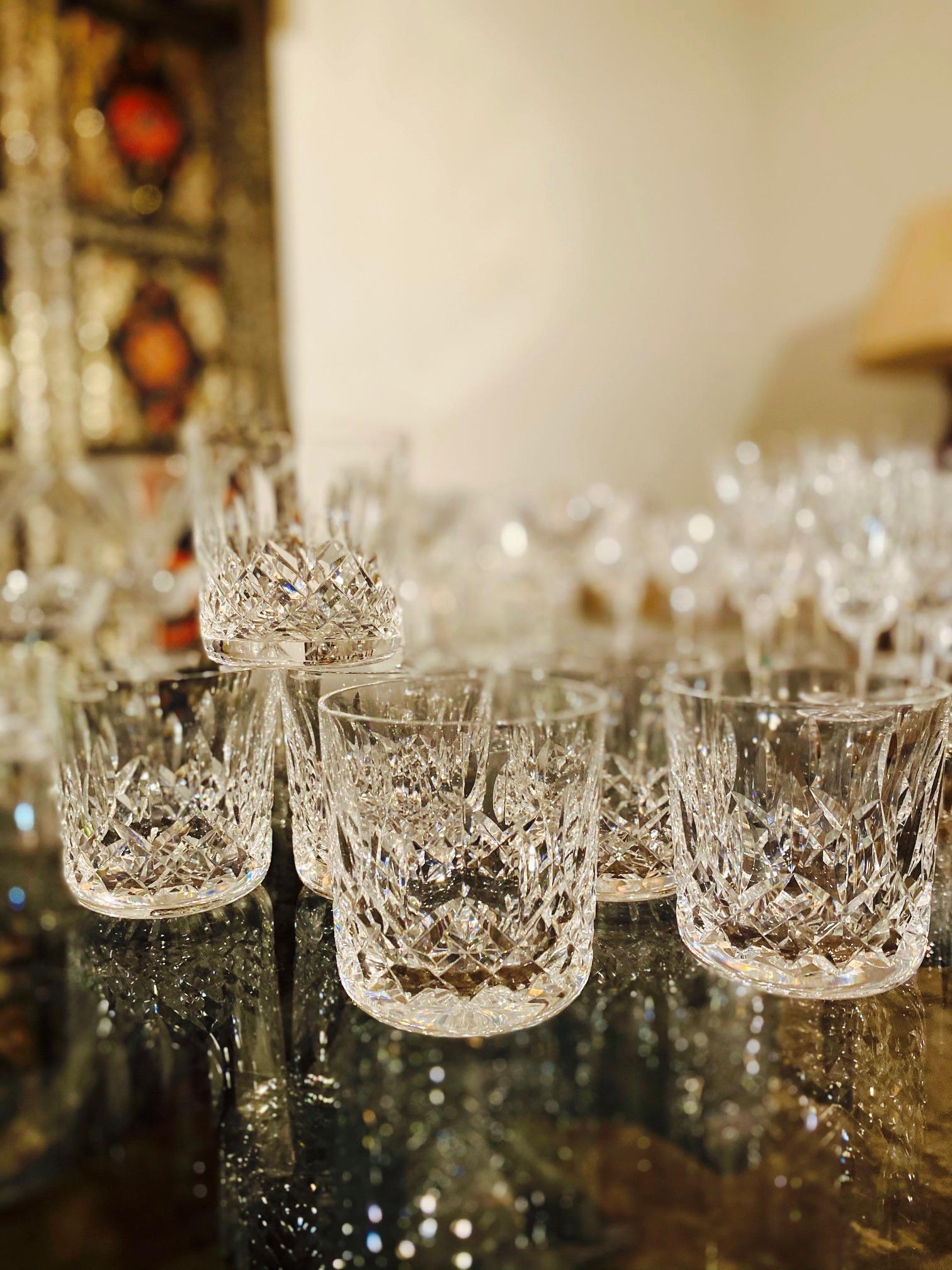 waterford crystal lowball glasses